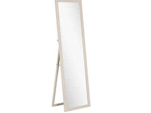 160 x 50 cm miroir de pleine longueur, design rectangulaire avec cadre, blanc