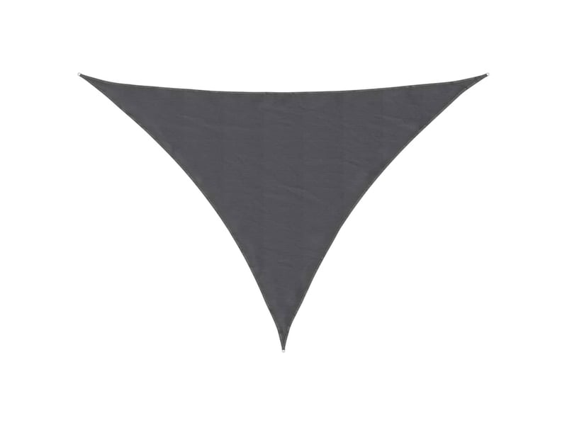  Voile de parasol - voile d'ombrage tissu oxford triangulaire 5x7x7 m anthracite  - Conforama A