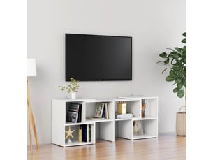 Meuble tv coloris blanc 104 cm <strong></strong>  <strong></strong>