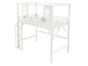 Lit mezzanine 90x200 cm <strong></strong>  <strong>LDB00671AAK</strong> coloris blanc