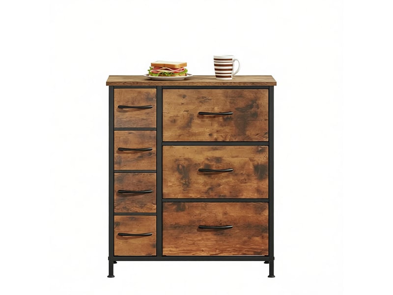  Armoire rangement modèle vintage, buffet autonome, meuble de stockage polyvalent 1 pièce  - Conforama A