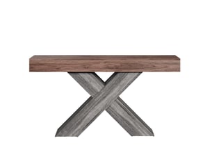 Console extensible 0 tiroir(s) coloris bois foncé <strong>BEAUNIV</strong> <strong></strong> - longueur 140 cm - 140 cm