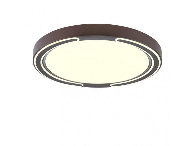  Plafonnier led fabrilamp asher marron 72 w 5616 lm 3000-4000-6500 k télécommande 6x50x50 cm 159585002 - Conforama C