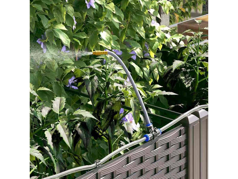  Jardinière - cache-pot de jardin 2 pcs marron 80 x 40 x 142 cm pp  - Conforama E