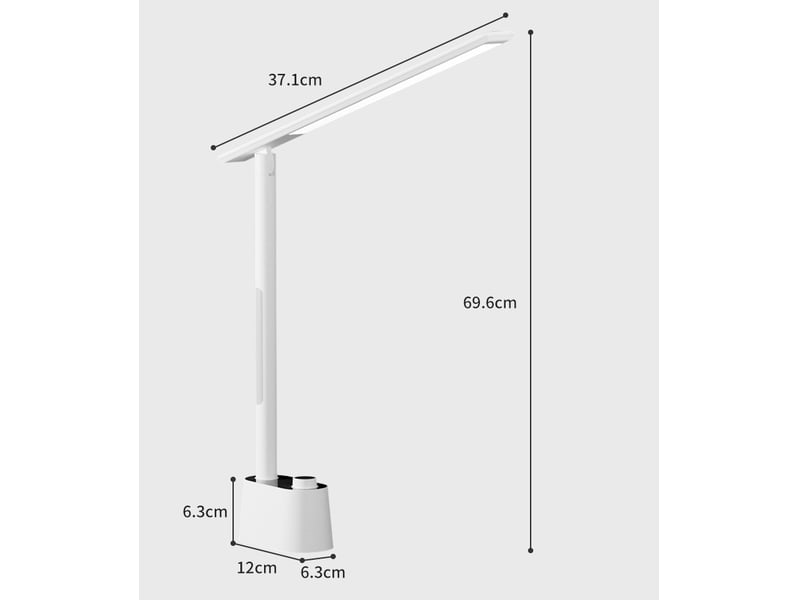  Lampe de bureau avec port de chargement usb pour la maison, le bureau  - Conforama B