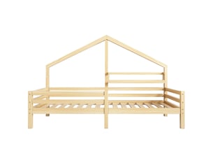 Lit cabane 90x200 cm coloris naturel