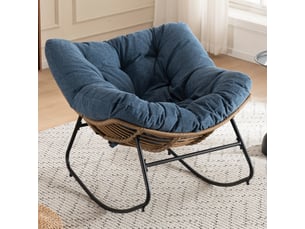 Fauteuil fixe  <strong>ROLIPO</strong> Tissu bleu