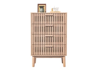 Commode 4 tiroir(s)      coloris naturel largeur 34 cm