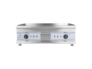 Plancha électrique lisse 60 cm 2 x 3200 watts acier inoxydable professionnel 36140382