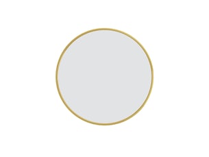 Miroir de salle de bain coloris doré <strong>NAHILIMI</strong> <strong></strong> - 75 cm x 75 cm