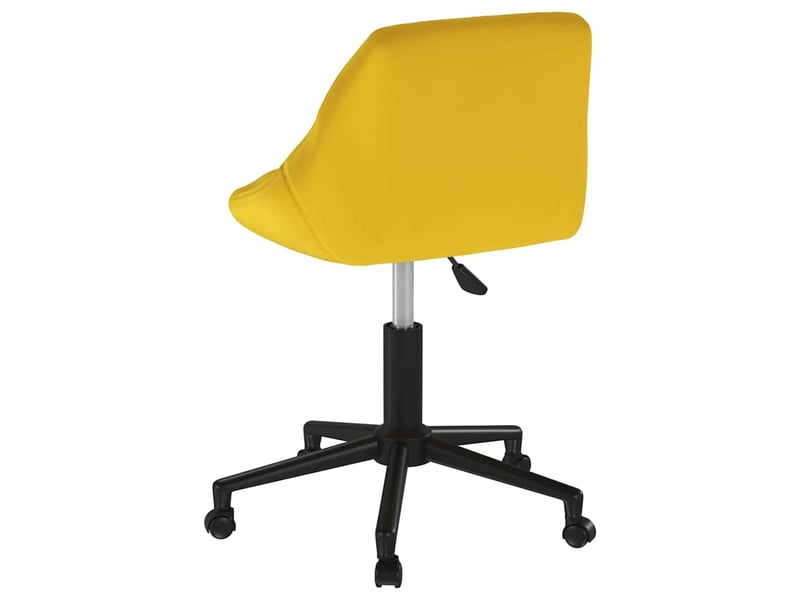  Chaise de salle à manger, chaise pivotante jaune moutarde velours cf28731  - Conforama D