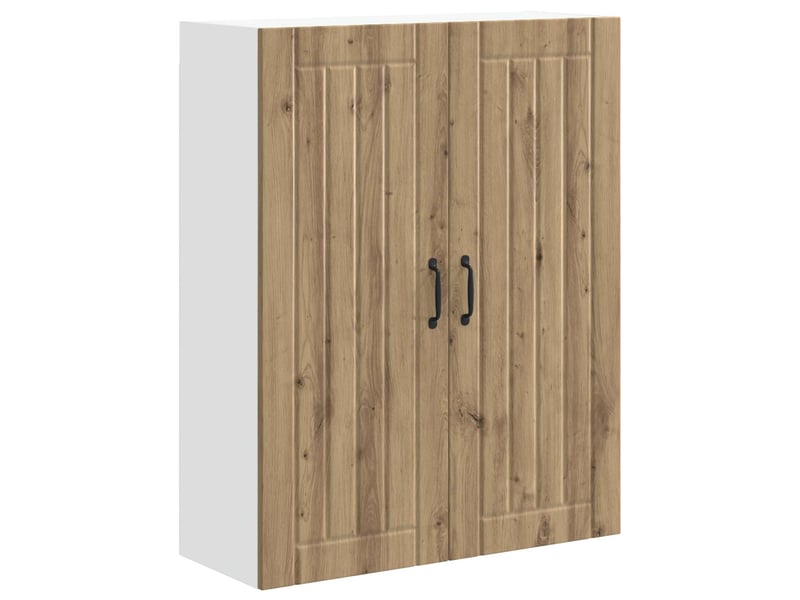 Meuble mural de cuisine, armoire de cuisine chêne artisanal 80x31x100cm shl8964 - Conforama A