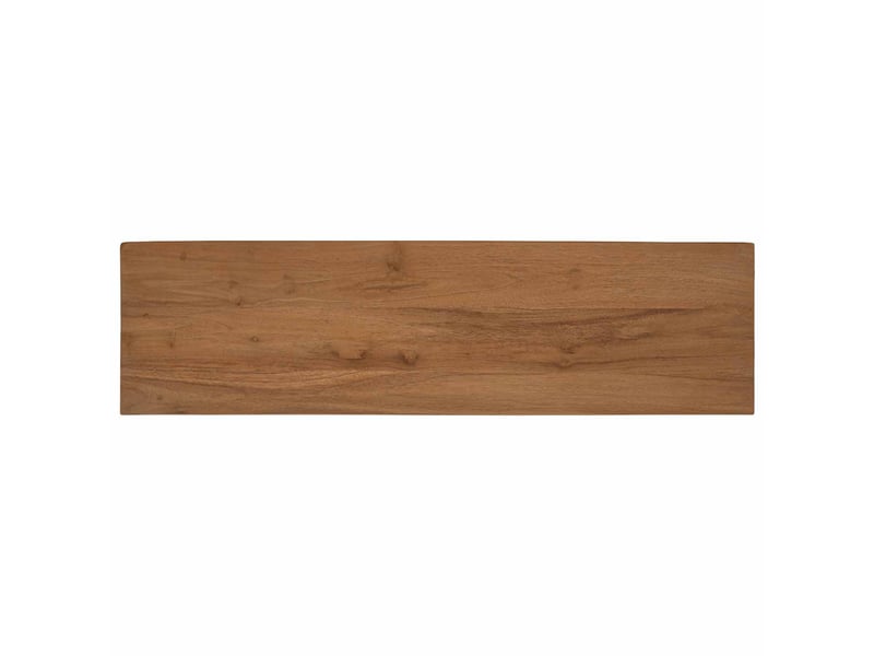  Meuble tv - banc tv - meuble de rangement 110 x 30 x 35 cm naturel bois de teck massif  - Conforama E