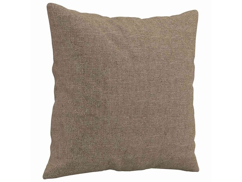  Lot de 2 coussins décoratifs taupe 40x40 cm tissu cf60890  - Conforama C