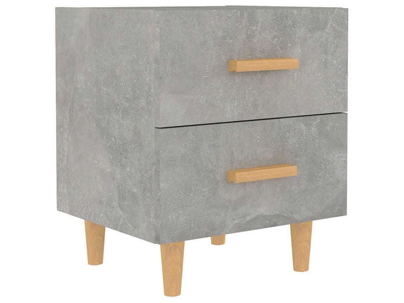  Table de chevet - cabinet de chevet - table de nuit gris béton 40x35x47,5 cm  - Conforama A