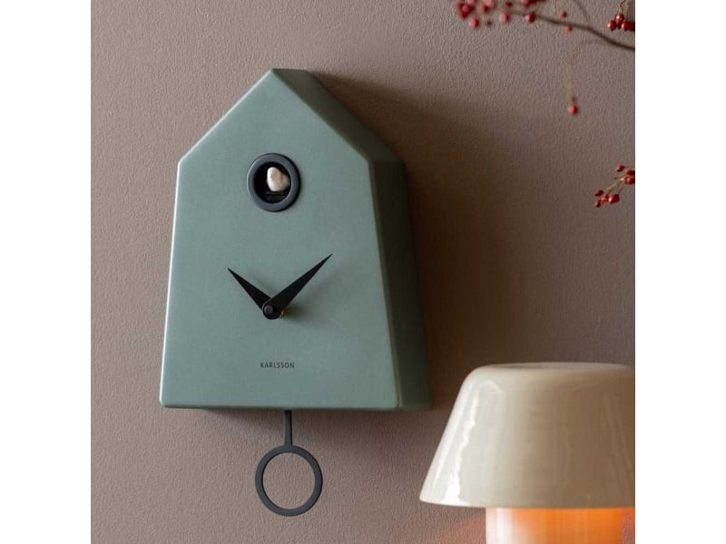  Horloge murale grafico cuckoo vert jungle  - Conforama B