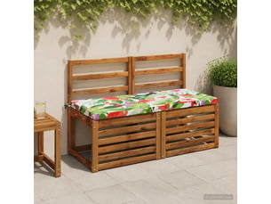 Lot de 2 coussins de banc, coussins d'assise soest 100 % polyester multicolore cf56820