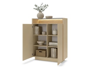 Buffet 2 porte(s)   DMORA Halane - 103 cm coloris beige 