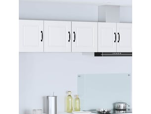 Meuble mural de cuisine | armoire de cuisine 2 pcs blanc bois d'ingénierie shl9691