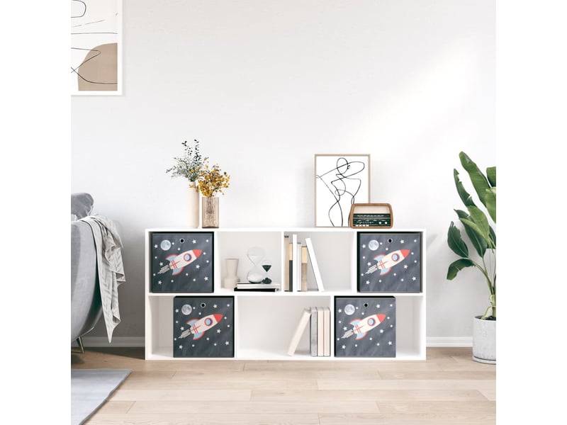  Boîtes de rangement pliables 4 pcs 32x32x32 cm tissu intissé shl27150  - Conforama D