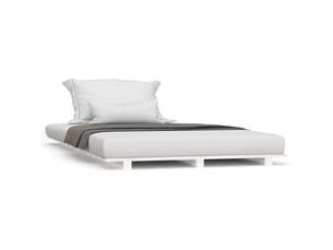 Lit simple 90x200 cm    coloris blanc