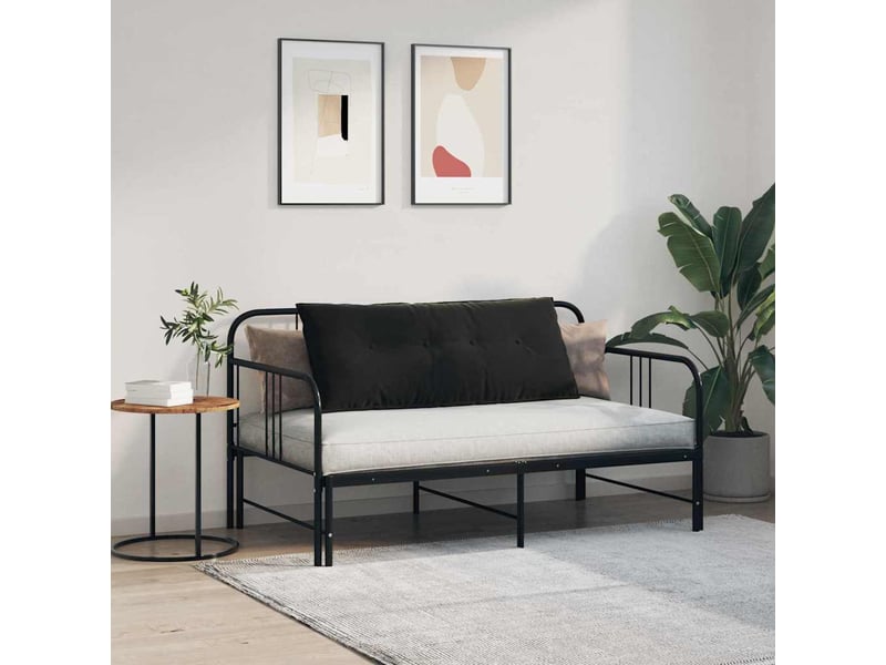  Coussin de dos, coussin de dossier noir 120 x 50 cm tissu en velours côtelé cf54822  - Conforama D