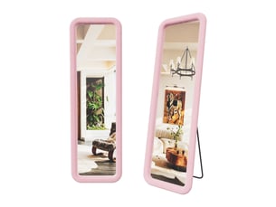 Miroir à poser coloris rose <strong>NAHILIMI</strong> <strong></strong> - 160 cm x 50 cm