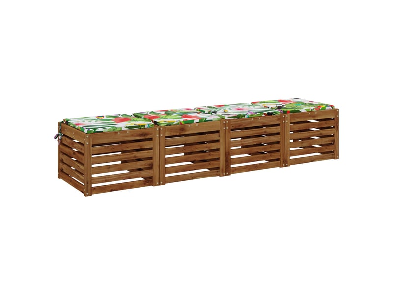  Lot de 4 coussins de siège, coussins d'assise soest 100 % polyester cf60169  - Conforama C