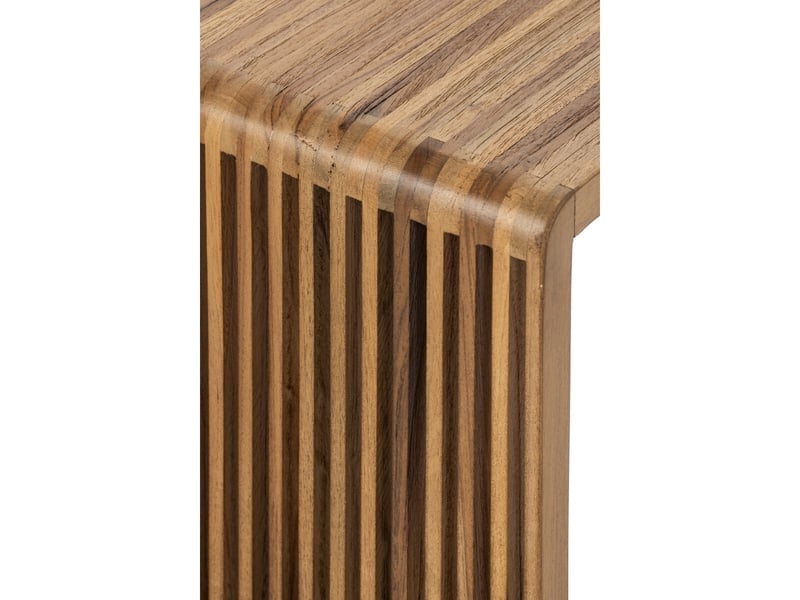  Table d'appoint en bois lars 65cm naturel  - Conforama E