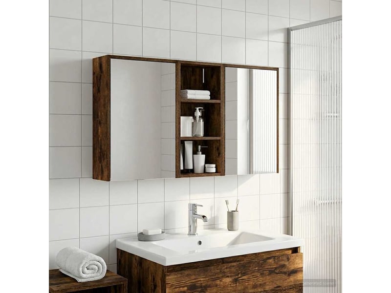  Ensemble de meubles de salle de bain 3 pcs 116x16x62.5 cm shl7983  - Conforama B