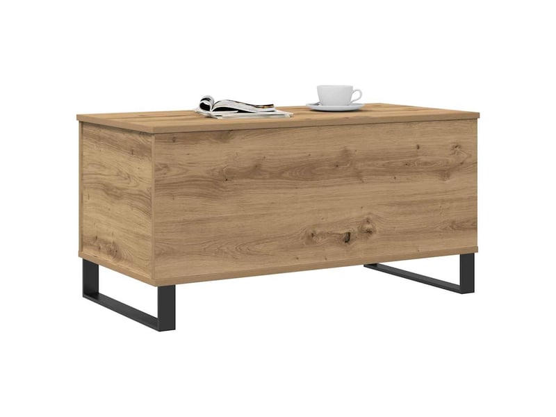  Table basse - table de salon - table à thé chêne artisanal 90x44,5x45 cm bois d'ingénierie  - Conforama C