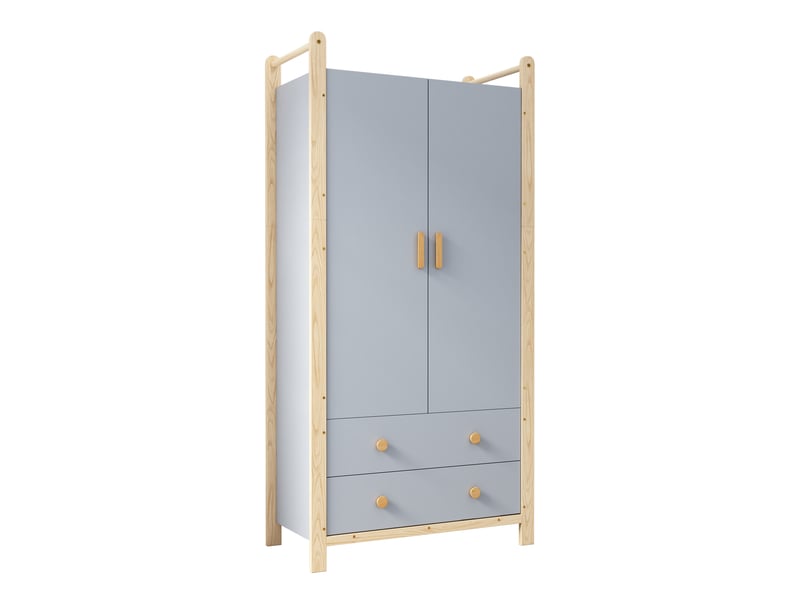  Armoire 2 portes avec penderie et 2 tiroirs N883P32695859B - Conforama A