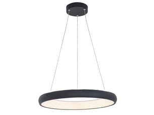 Zambelis kampos suspension kampos 60 cm, noir sable, led 3000k, à intensité variable