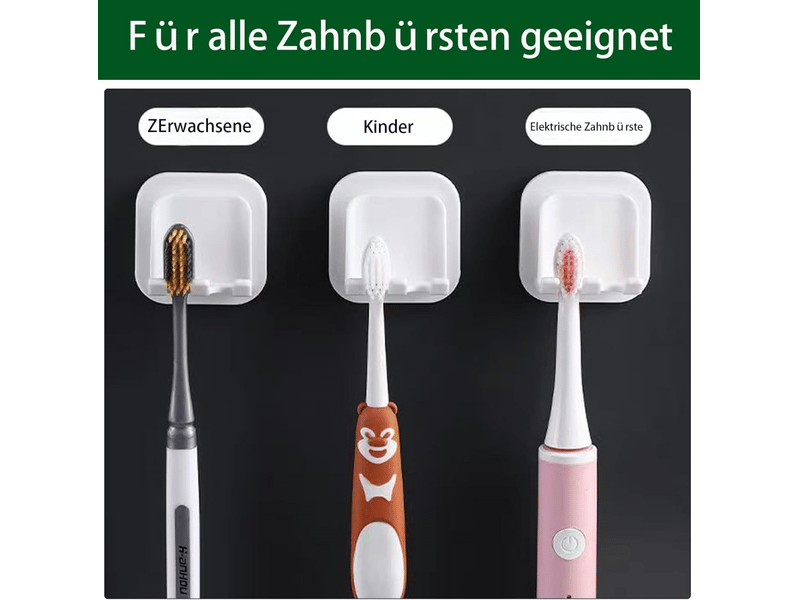 Porte-brosse à dents, support mural auto-adhésif pour brosse à dents, support de rangement et d'organisation étanche (lot de 2) - Conforama D