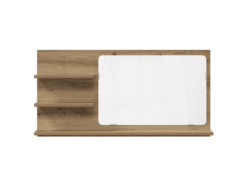  Armoire à miroir de salle de bain chêne artisanal 90x11x45 cm  - Conforama D