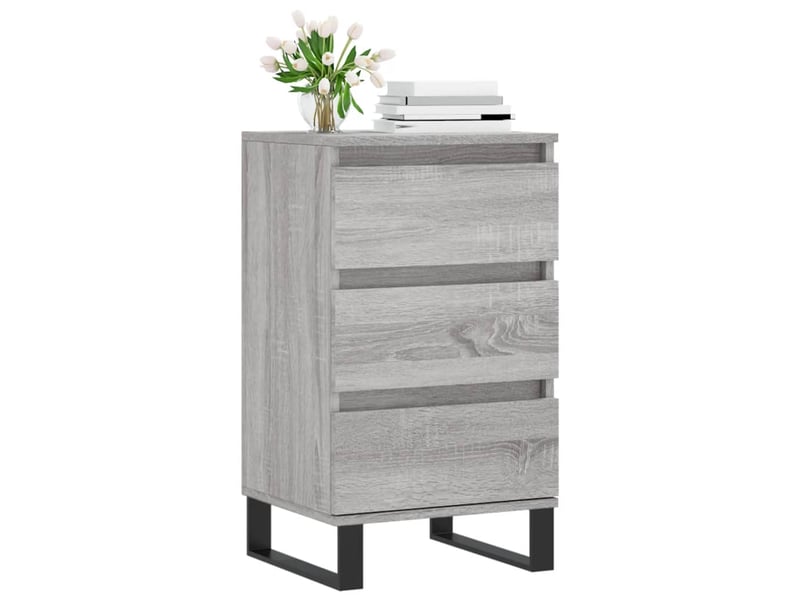  Buffet - bahut - meuble de rangement sonoma gris 40x35x70 cm bois d'ingénierie  - Conforama C