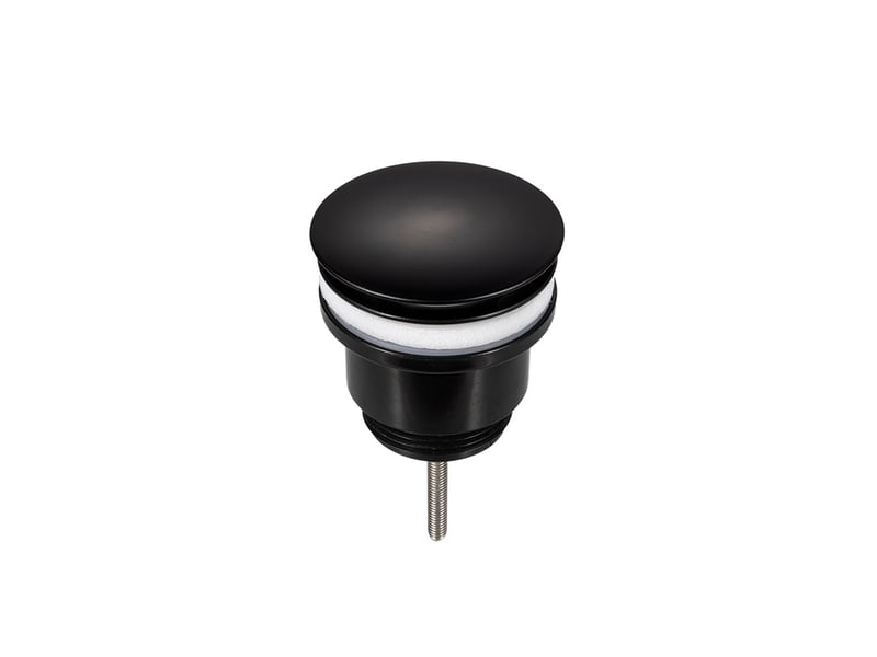  Bonde de lavabo à clapet (sans trop-plein) - bouchon de vidange - bonde de lavabo, noire  - Conforama A