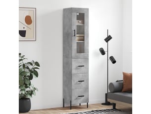 Buffet 1 porte(s) <strong></strong> <strong></strong> - 34.5 cm coloris gris