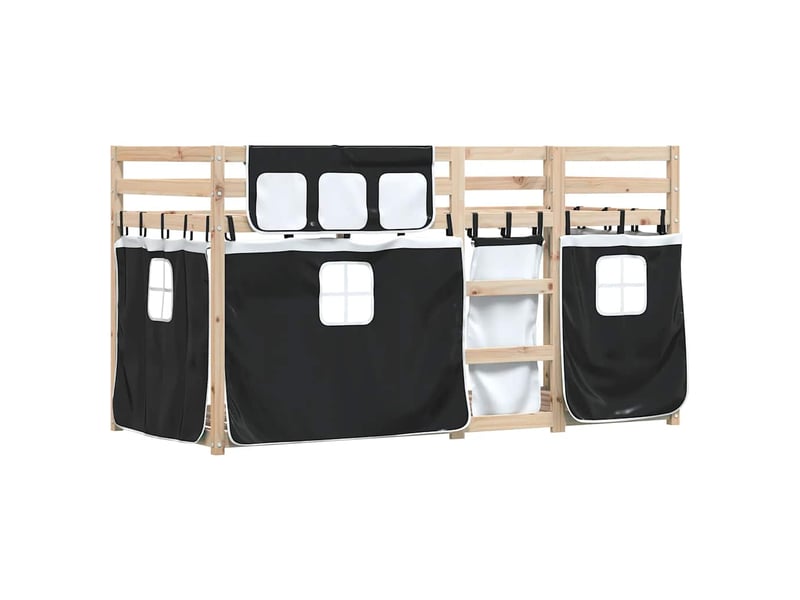 Lit simple- lit adulte - lit superposé sans matelas 80x200 cm bois de pin massif - Conforama B