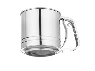Tamis à farine, sucre glace et autres ingrédients secs, passoire à mailles fines, cuisson tasse de tamis, saupoudreuse à sucre glace, 187x125x(h)127mm