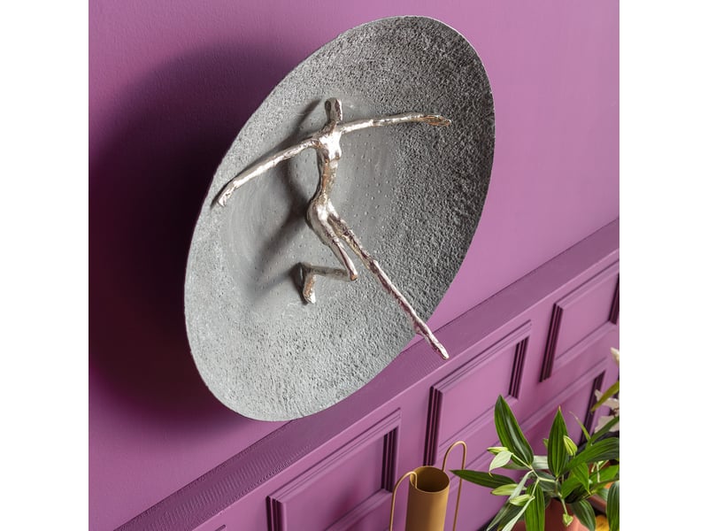  déco murale umano 60cm argentée  - Conforama B