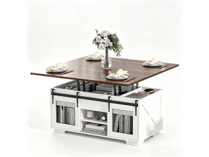 Table basse rectangulaire coloris marron <strong>VOXON</strong> <strong></strong> - 54 cmx105 cm