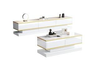 Meuble tv coloris bicolore 200 cm VIVRYN