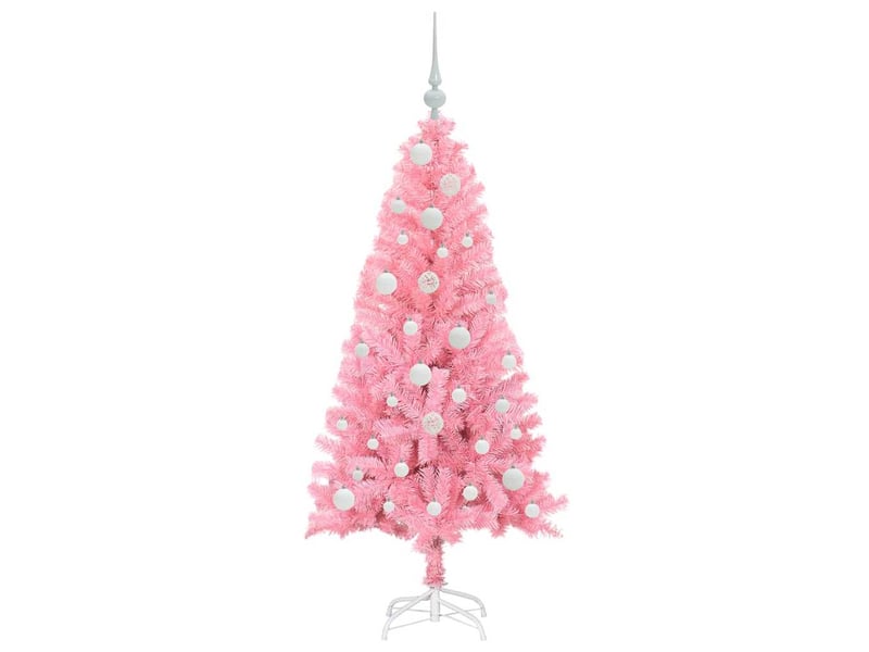  Sapin de noël - arbre de noël rose 120 cm pvc  - Conforama D