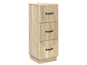 Armoire de rangement bureau, armoire à tiroirs 33 x 34.5 x 87 cm bois d'ingénierie shl9412