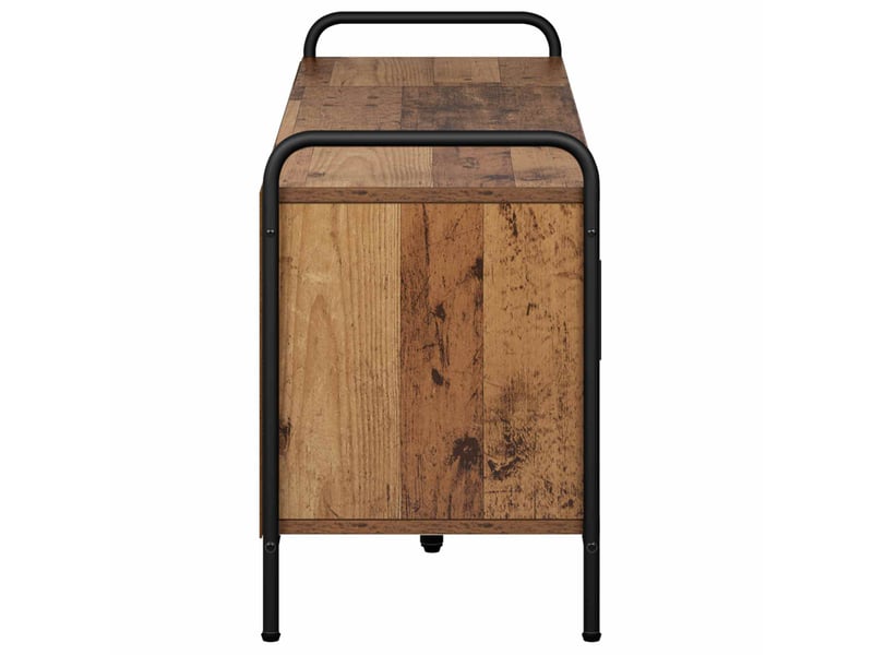 Meuble tv, table tv 133x33x50 cm bois ancien bois d'ingénierie  - Conforama E