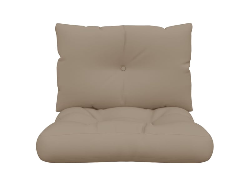  Lot de 2 coussins de palette, coussins de canapé taupe tissu cf59624  - Conforama E