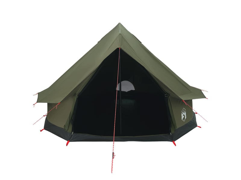  Tente de camping, tente familiale 8 personne vert armée polycoton  - Conforama D