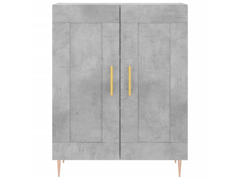  Buffet - bahut - meuble de rangement gris béton 69,5x34x90 cm bois d'ingénierie  - Conforama E