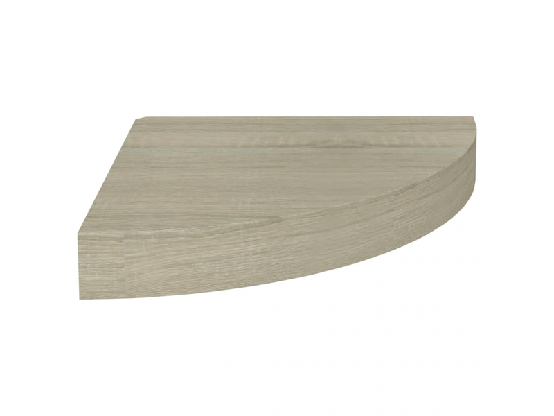  Étagères flottantes d'angle 2 pcs mdf chêne 25x25x3,8 cm- comfortxl  - Conforama C